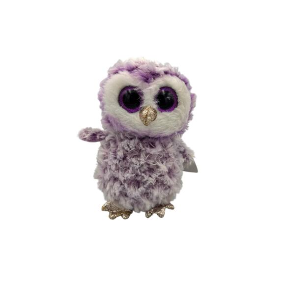 Ty Beanie Boo Retired NWT Moonlight the Owl 6" Tall Plush Stuffed Animal - Picture 1 of 7
